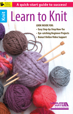 Leisure Arts 75492 Learn to Knit